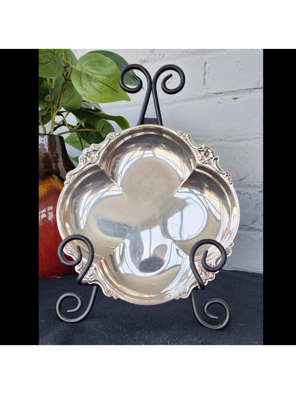 Vintage Empress Silverplate Sectioned Serving Dish